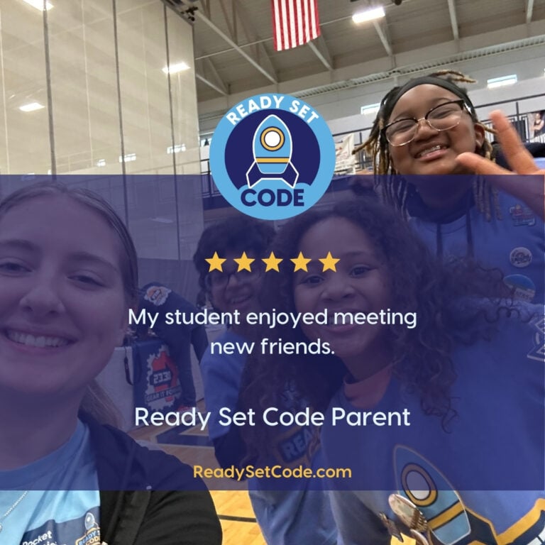 Parent testimonial supporting Ready Set Code’s hands-on STEM instruction
